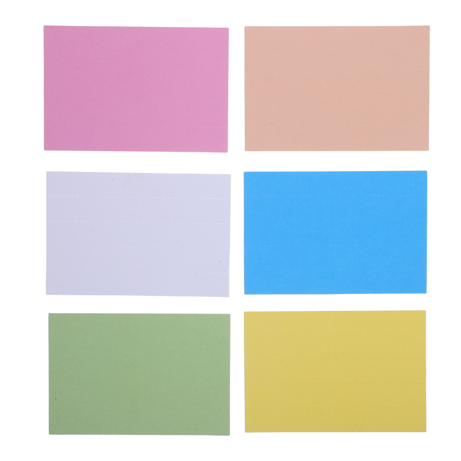 File Folder Hanging - 6 Folhas de Etiquetas Coloridas para