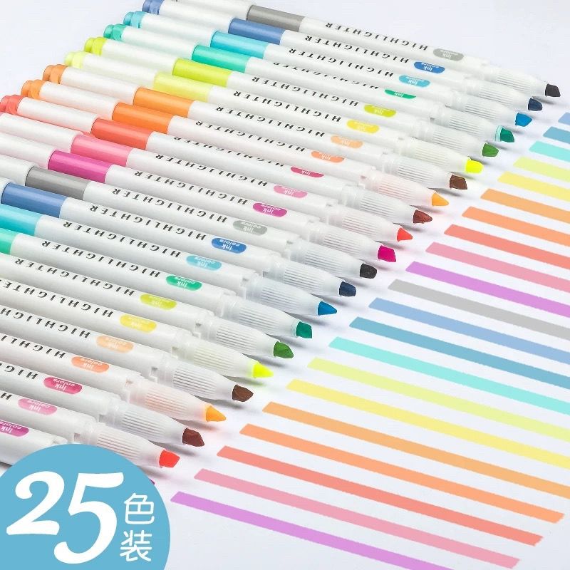 Highlighter Set Pastel - 25 cores zhipai marcadores marcador caneta