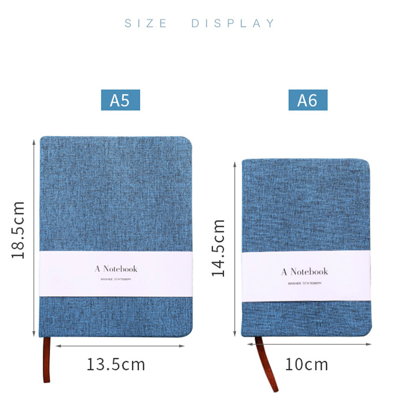 Caderno com Capa de Tecido A5  - Notebook Dotted A5 avaliação e preço