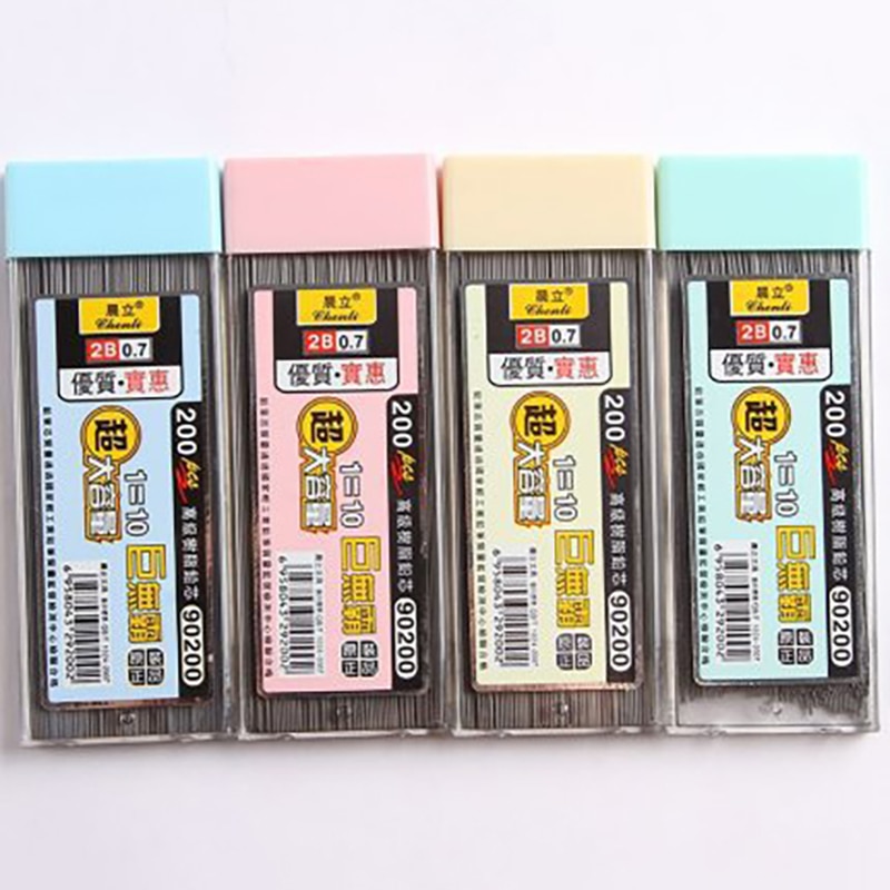 200 pces 0.5/0.7mm lápis mecân - Mechanical Pencil Lead avaliação e preço