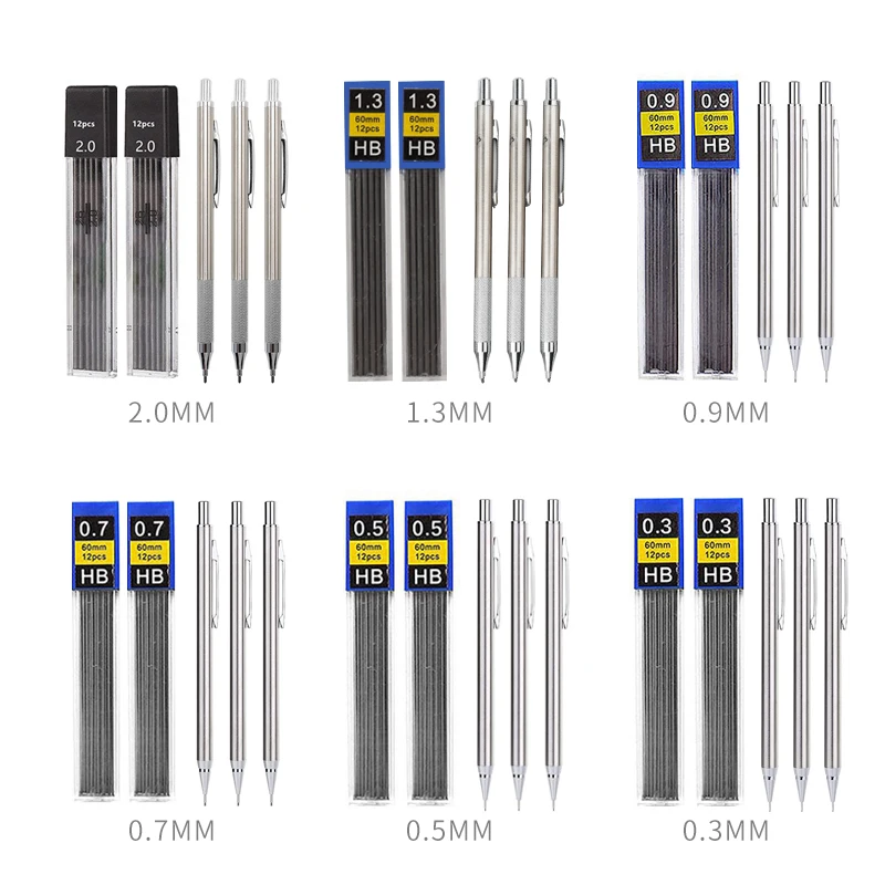 Conjunto de lápis mecânico de  - Mechanical Pencil Lead avaliação e preço