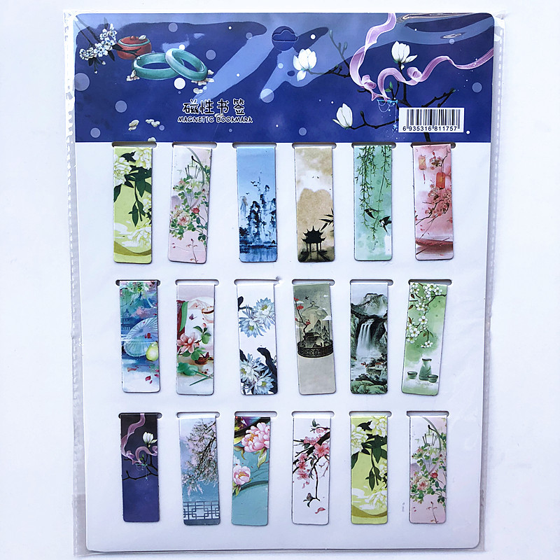 18 Pçs/set Gato Torre Ímã Marc - Bookmark Magnetic Clip avaliação e preço