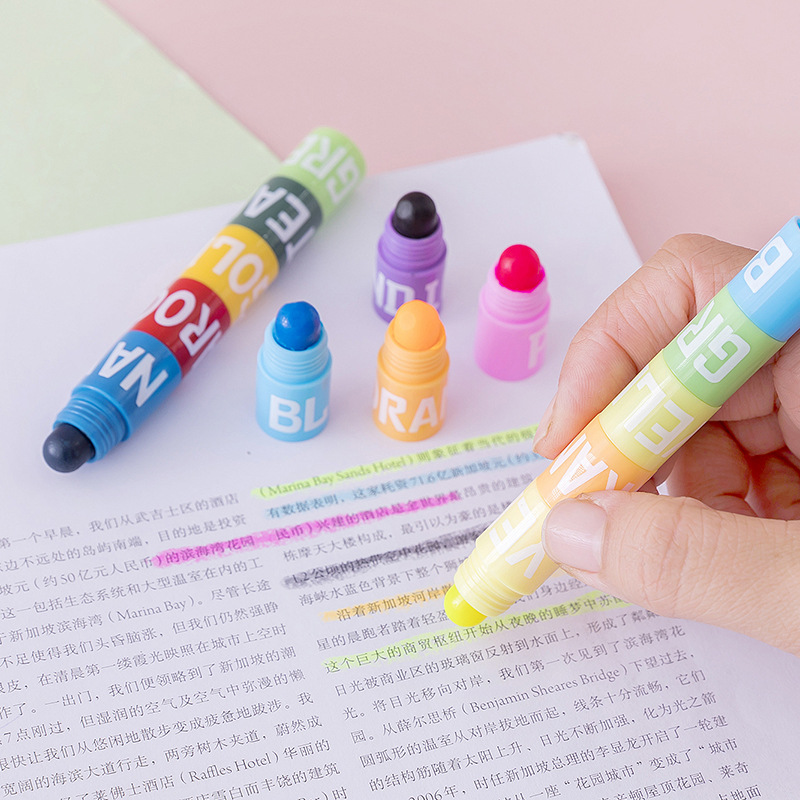 6/12 cores splice mini bíblia  - Highlighter Set Pastel avaliação e preço